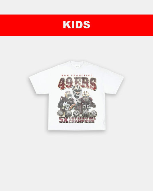 49ERS - KIDS TEE - VIBRASĀ® VIBRAS - GRAPHIC TEES - GAME CHANGERS