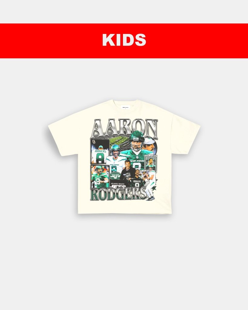 AARON RODGERS - JETS - KIDS TEE - VIBRAS® VIBRAS - GRAPHIC TEES - GAME CHANGERS