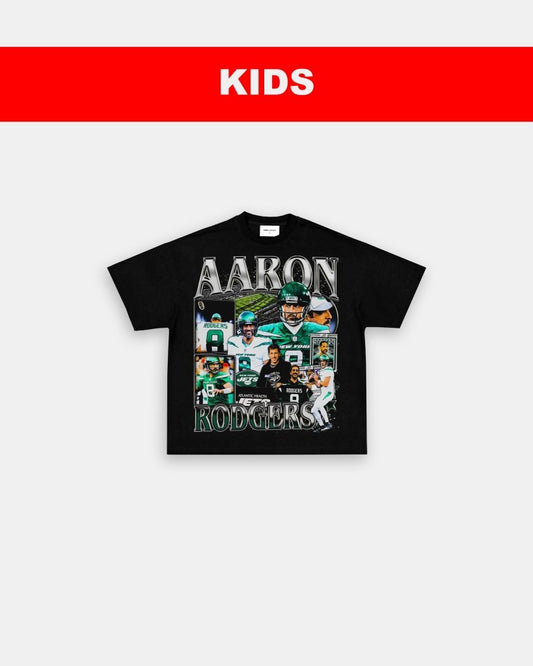 AARON RODGERS - JETS - KIDS TEE - VIBRASĀ® VIBRAS - GRAPHIC TEES - GAME CHANGERS