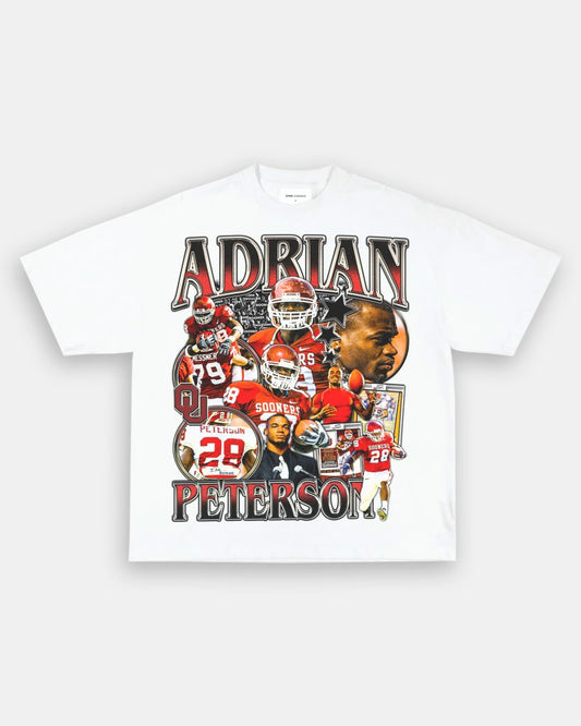 ADRIAN PETERSON - OKLAHOMA TEE - VIBRASĀ® VIBRAS - GRAPHIC TEES - GAME CHANGERS