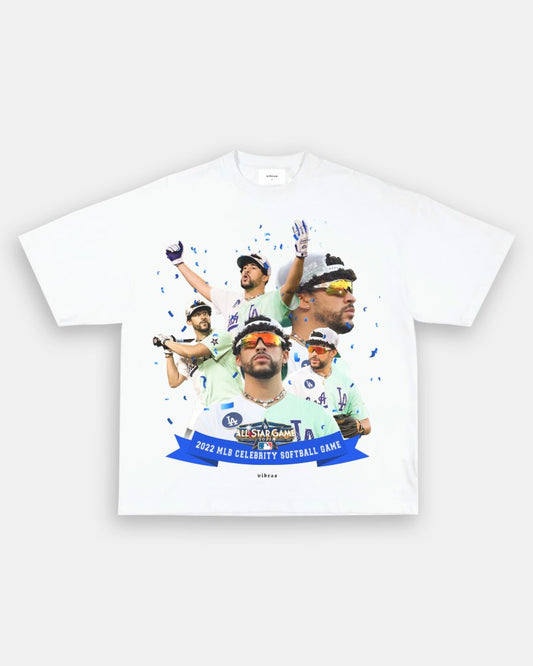 BAD BUNNY x DODGERS VINTAGE TEE - VIBRASĀ® VIBRAS - GRAPHIC TEES - GAME CHANGERS