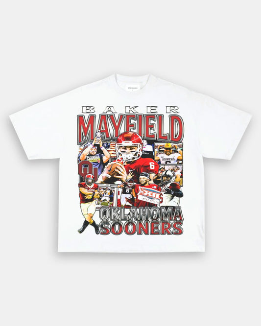 BAKER MAYFIELD - OKLAHOMA TEE - VIBRASĀ® VIBRAS - GRAPHIC TEES - GAME CHANGERS