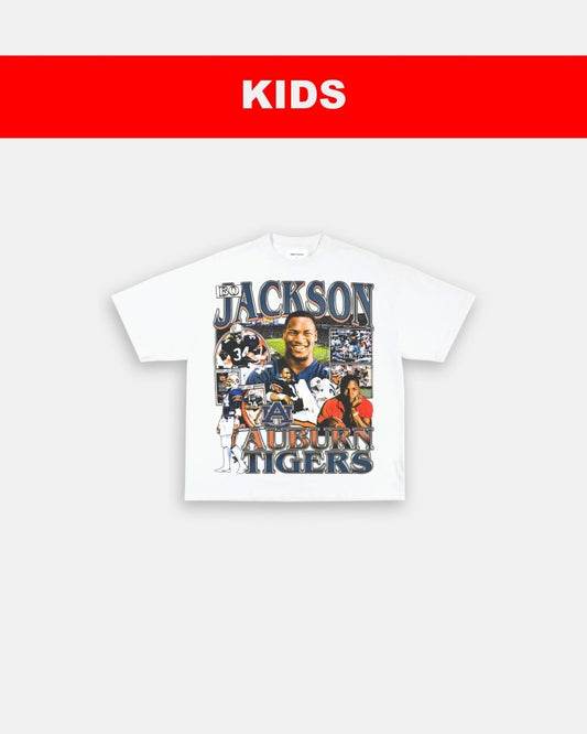 BO JACKSON - AUBURN - KIDS TEE - VIBRASĀ® VIBRAS - GRAPHIC TEES - GAME CHANGERS