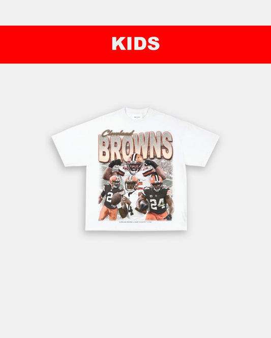 BROWNS - KIDS TEE - VIBRASĀ® VIBRAS - GRAPHIC TEES - GAME CHANGERS