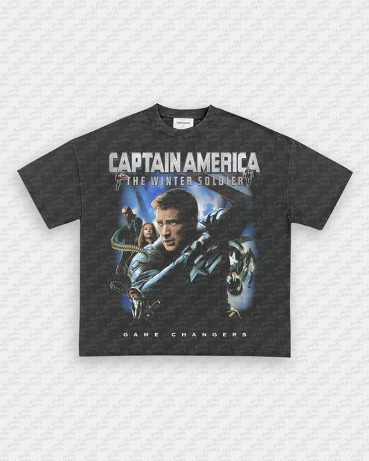 CAPTAIN AMERICA TWS V2 TEE - VIBRASĀ® VIBRAS - GRAPHIC TEES - GAME CHANGERS