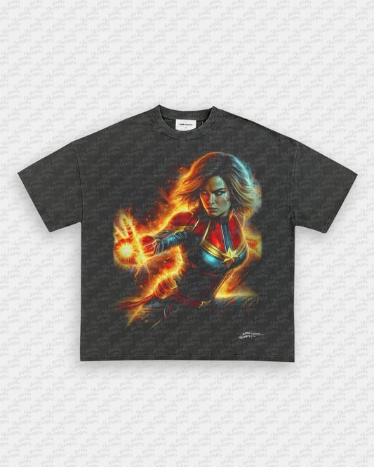 CAPTAIN MARVEL TEE - VIBRASĀ® VIBRAS - GRAPHIC TEES - GAME CHANGERS