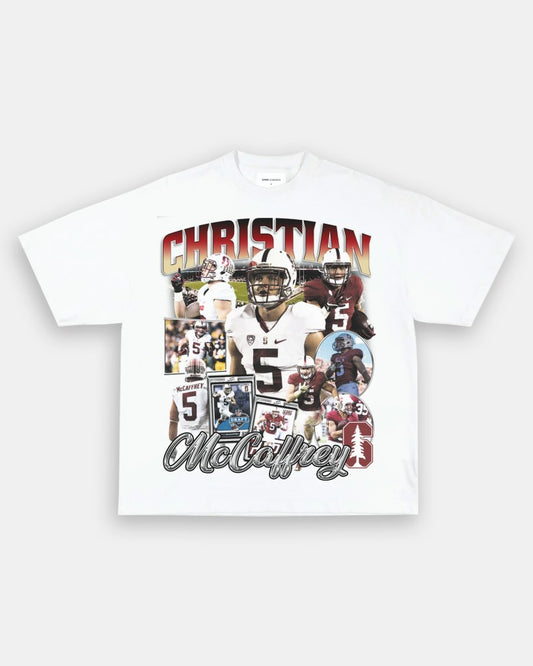 CHRISTIAN MCCAFFREY - STANFORD TEE - VIBRASĀ® VIBRAS - GRAPHIC TEES - GAME CHANGERS