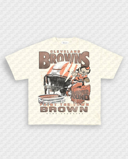 CLEVELAND BROWNS TEE - VIBRASĀ® VIBRAS - GRAPHIC TEES - GAME CHANGERS