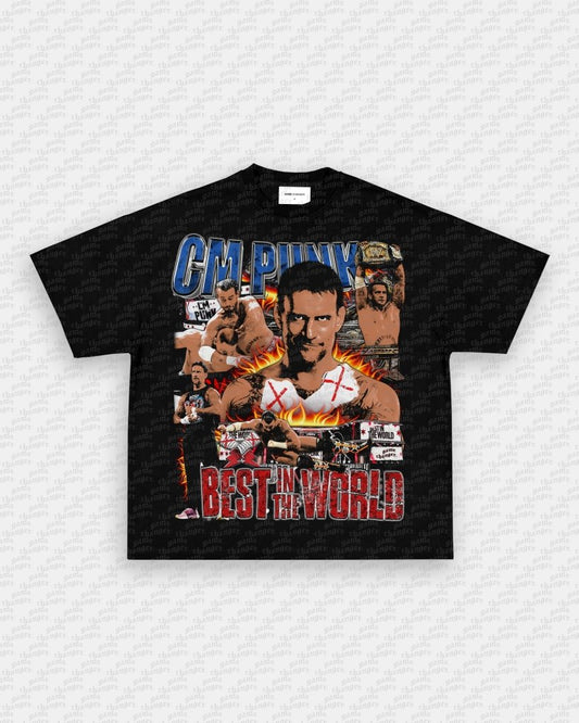 CM PUNK V3 TEE - VIBRASĀ® VIBRAS - GRAPHIC TEES - GAME CHANGERS