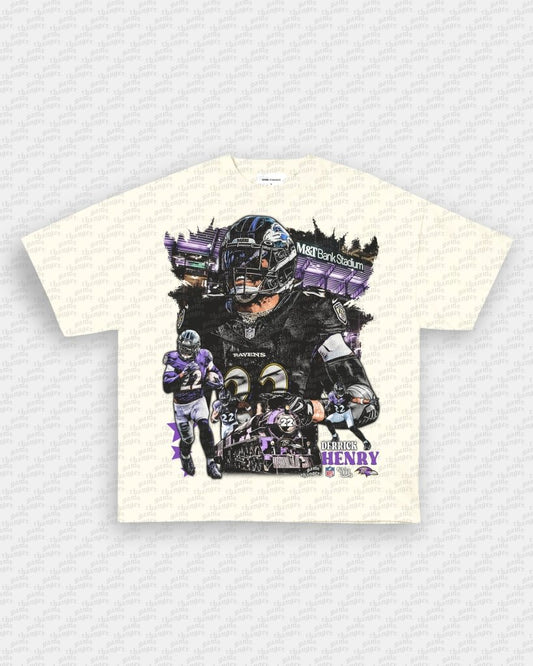 DERRICK HENRY - RAVENS TEE - VIBRASĀ® VIBRAS - GRAPHIC TEES - GAME CHANGERS
