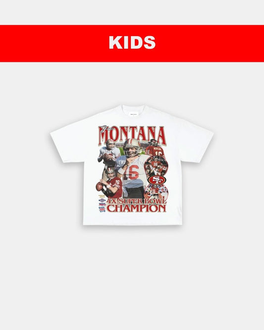 JOE MONTANA - KIDS TEE - VIBRASĀ® VIBRAS - GRAPHIC TEES - GAME CHANGERS