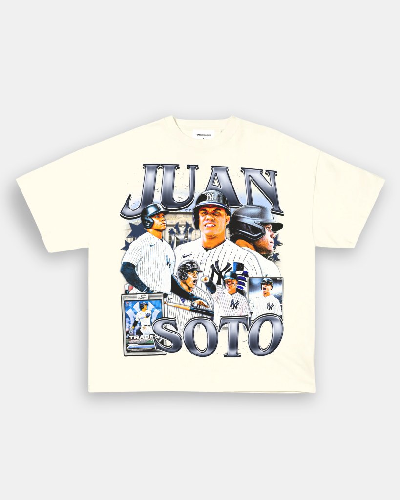 JUAN SOTO - YANKEES V2 TEE - VIBRAS® VIBRAS - GRAPHIC TEES - GAME CHANGERS