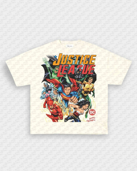 JUSTICE LEAGUE V2 TEE - VIBRASĀ® VIBRAS - GRAPHIC TEES - GAME CHANGERS