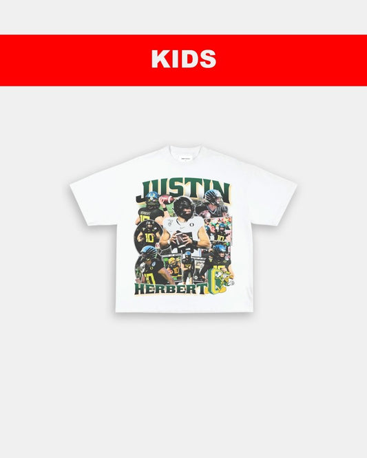 JUSTIN HERBERT - OREGON - KIDS TEE - VIBRASĀ® VIBRAS - GRAPHIC TEES - GAME CHANGERS