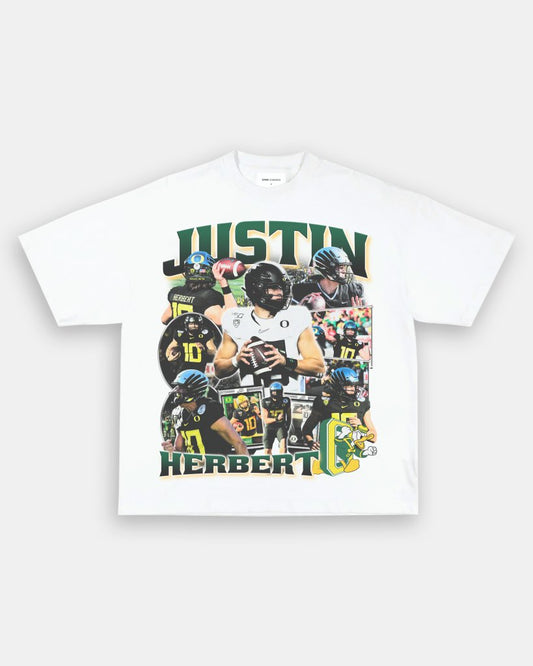 JUSTIN HERBERT - OREGON TEE - VIBRASĀ® VIBRAS - GRAPHIC TEES - GAME CHANGERS