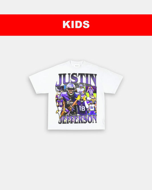 JUSTIN JEFFERSON 2 - KIDS TEE - VIBRASĀ® VIBRAS - GRAPHIC TEES - GAME CHANGERS