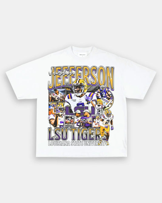 JUSTIN JEFFERSON - LSU TEE - VIBRASĀ® VIBRAS - GRAPHIC TEES - GAME CHANGERS