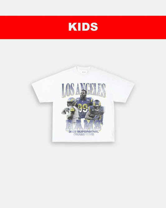 LA RAMS V2 - KIDS TEE - VIBRASĀ® VIBRAS - GRAPHIC TEES - GAME CHANGERS