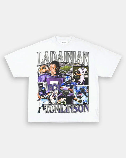 LADAINIAN TOMLINSON - TCU TEE - VIBRASĀ® VIBRAS - GRAPHIC TEES - GAME CHANGERS