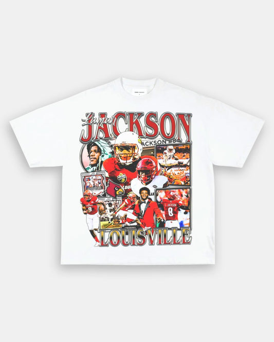 LAMAR JACKSON - LOUISVILLE TEE - VIBRASĀ® VIBRAS - GRAPHIC TEES - GAME CHANGERS