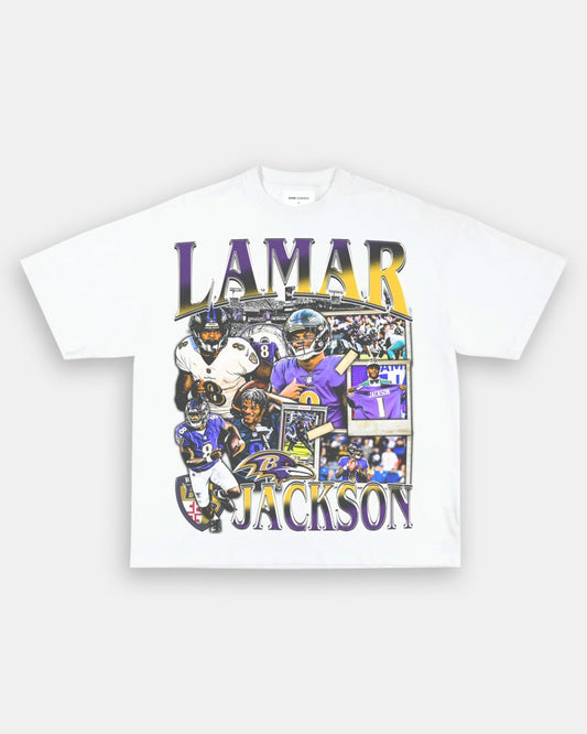 LAMAR JACKSON TEE - VIBRASĀ® VIBRAS - GRAPHIC TEES - GAME CHANGERS