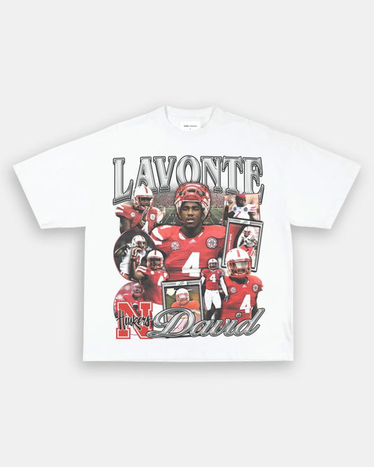 LAVONTE DAVID - NEBRASKA TEE - VIBRASĀ® VIBRAS - GRAPHIC TEES - GAME CHANGERS