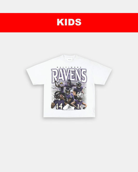 RAVENS - KIDS TEE - VIBRASĀ® VIBRAS - GRAPHIC TEES - GAME CHANGERS