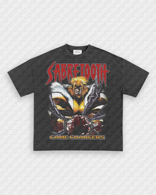 SABRETOOTH V2 TEE - VIBRASĀ® VIBRAS - GRAPHIC TEES - GAME CHANGERS