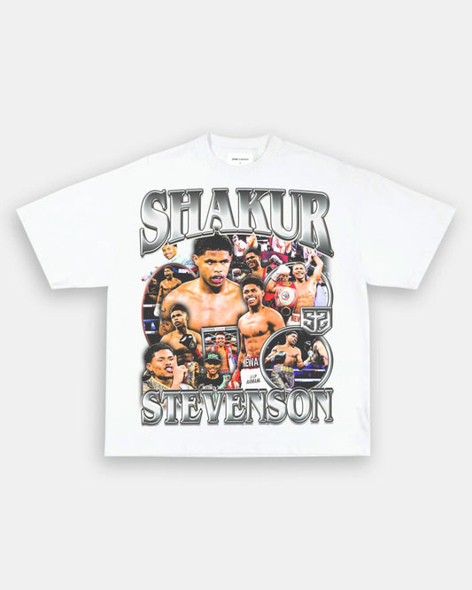 SHAKUR STEVENSON TEE - VIBRASĀ® VIBRAS - GRAPHIC TEES - GAME CHANGERS