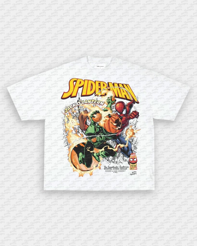SPIDER - MAN VS JACK O' LANTERN V2 TEE - VIBRAS® VIBRAS - GRAPHIC TEES - GAME CHANGERS