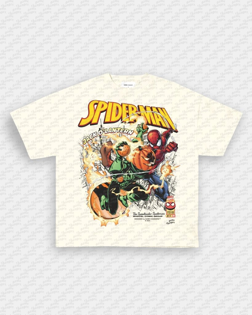 SPIDER - MAN VS JACK O' LANTERN V2 TEE - VIBRAS® VIBRAS - GRAPHIC TEES - GAME CHANGERS