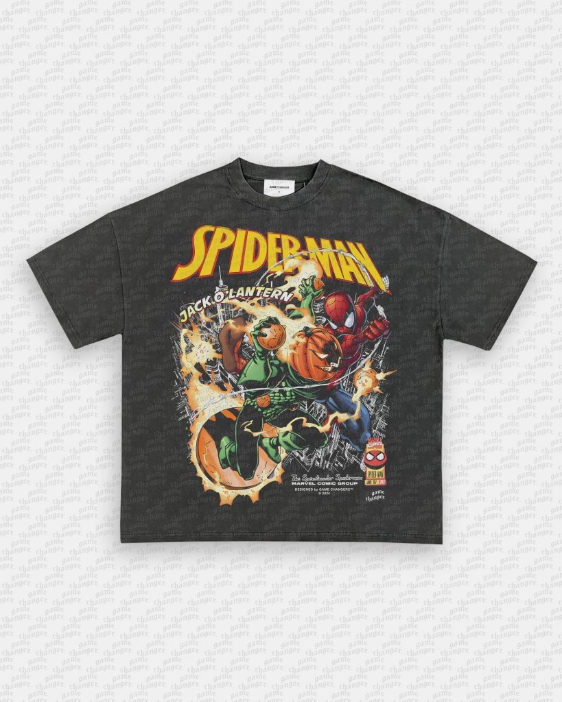SPIDER - MAN VS JACK O' LANTERN V2 TEE - VIBRAS® VIBRAS - GRAPHIC TEES - GAME CHANGERS
