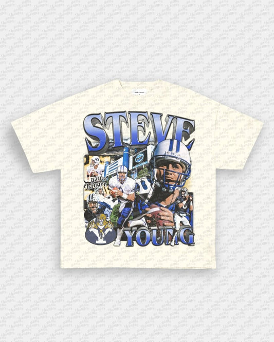 STEVE YOUNG TEE - VIBRASĀ® VIBRAS - GRAPHIC TEES - GAME CHANGERS
