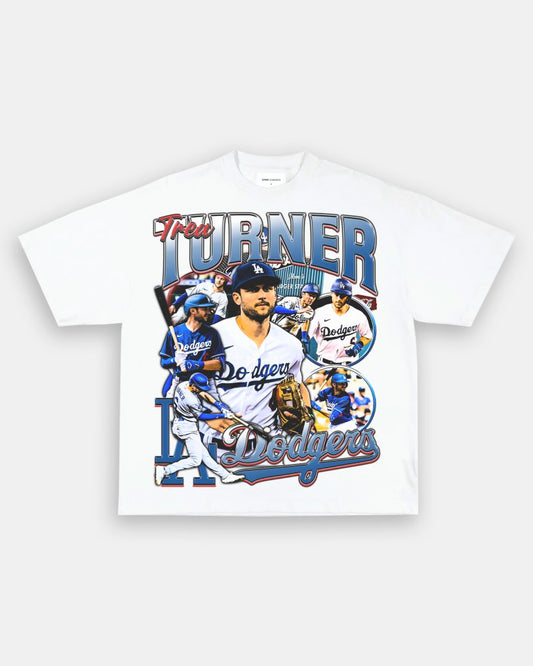 TREA TURNER - DODGERS TEE - VIBRASĀ® VIBRAS - GRAPHIC TEES - GAME CHANGERS
