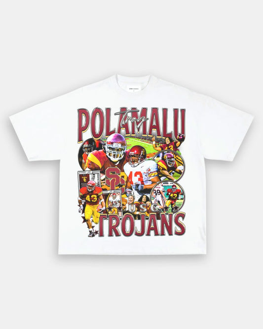 TROY POLAMALU - USC TEE - VIBRASĀ® VIBRAS - GRAPHIC TEES - GAME CHANGERS