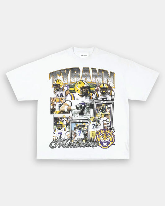 TYRANN MATHIEU - LSU TEE - VIBRASĀ® VIBRAS - GRAPHIC TEES - GAME CHANGERS