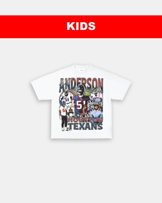WILL ANDERSON JR - TEXANS - KIDS TEE - VIBRASĀ® VIBRAS - GRAPHIC TEES - GAME CHANGERS