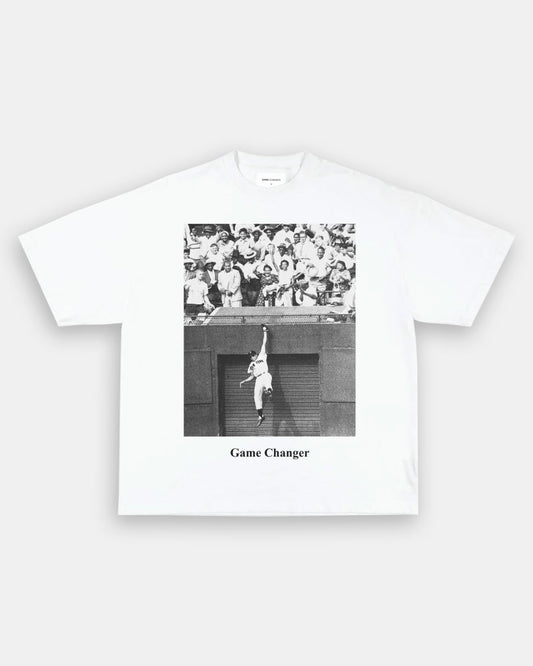 WILLIE MAYS - LEAPING CATCH TEE - VIBRASĀ® VIBRAS - GRAPHIC TEES - GAME CHANGERS