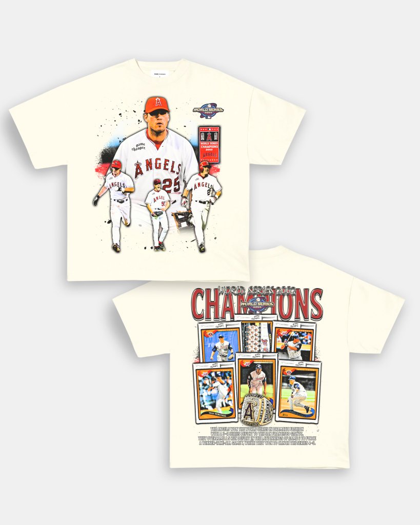 2002 WORLD SERIES CHAMPS - ANGELS TEE - [DS] - VIBRAS® VIBRAS - GRAPHIC TEES - GAME CHANGERS