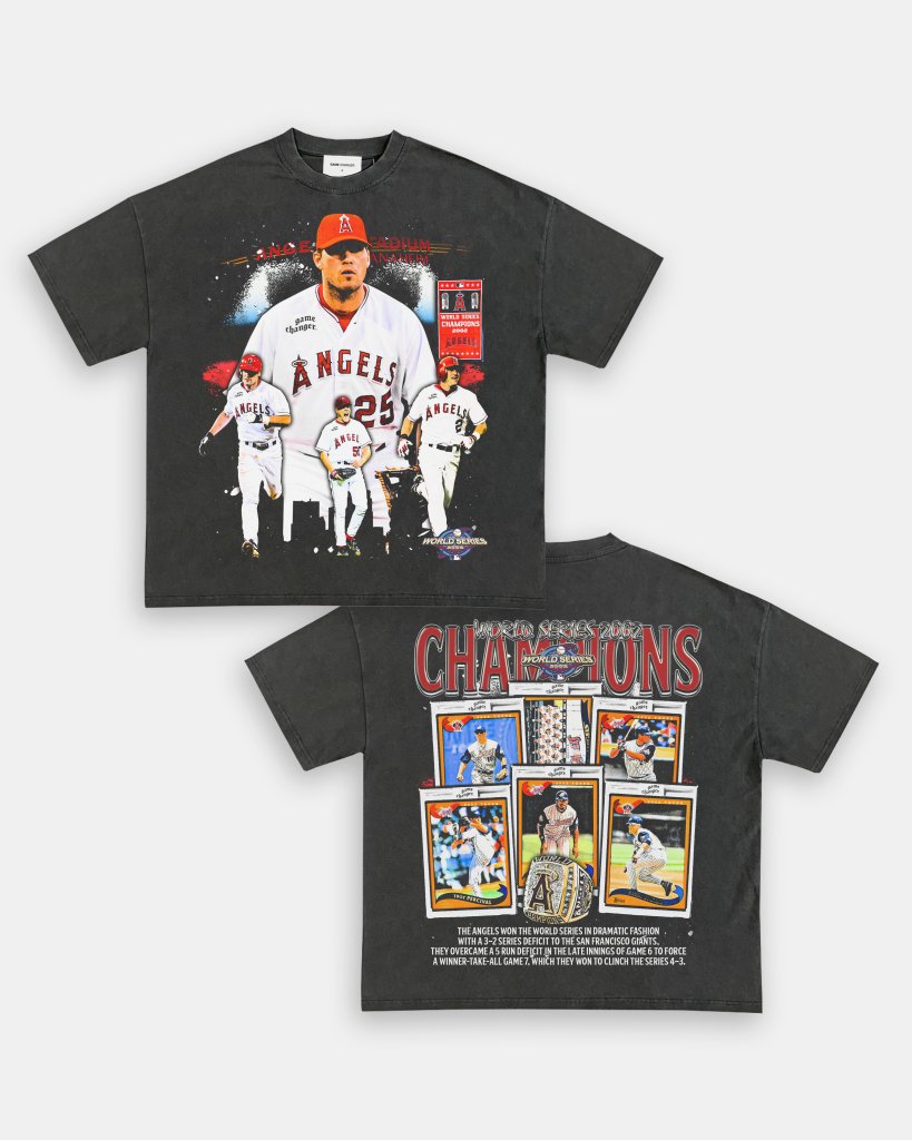 2002 WORLD SERIES CHAMPS - ANGELS TEE - [DS] - VIBRAS® VIBRAS - GRAPHIC TEES - GAME CHANGERS