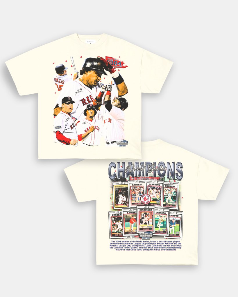 2004 WORLD SERIES CHAMPS - RED SOX TEE - [DS] - VIBRAS® VIBRAS - GRAPHIC TEES - GAME CHANGERS