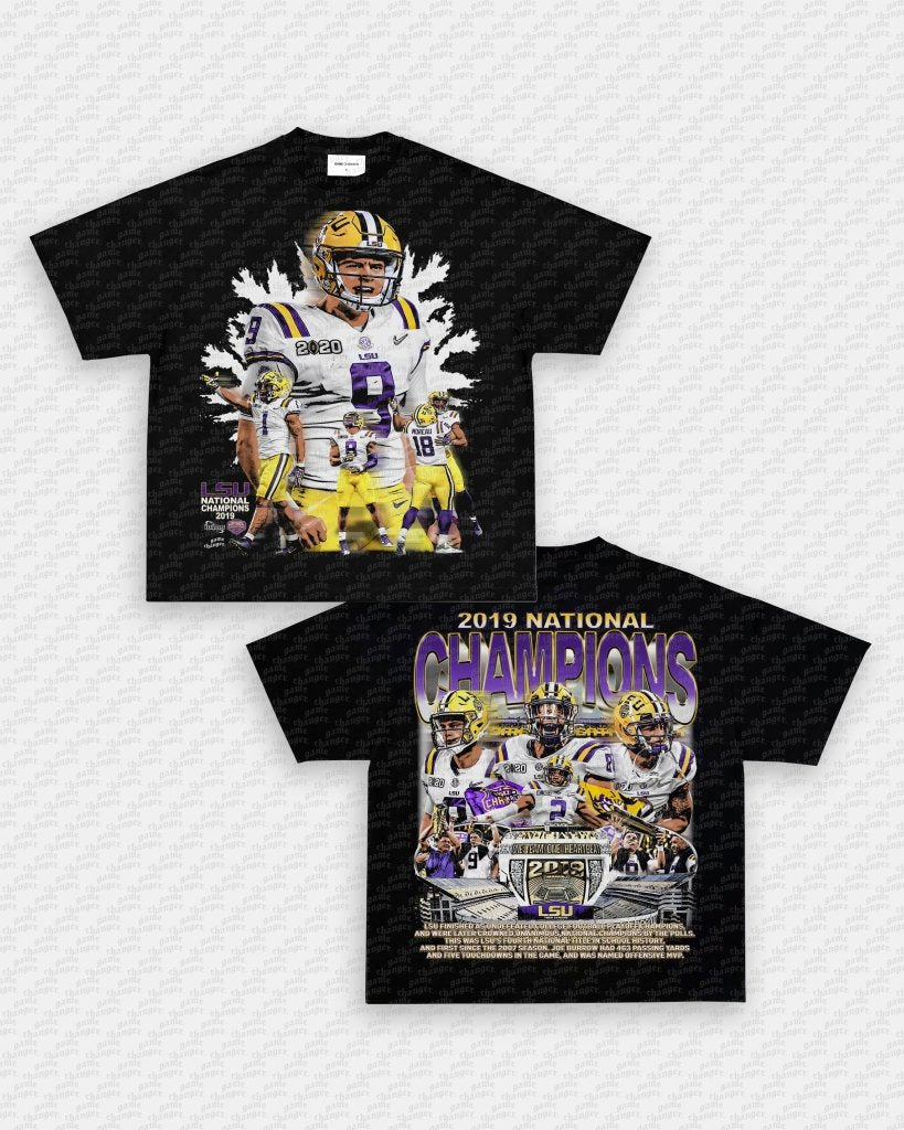 2019 NATIONAL CHAMPS - LSU TEE - [DS] - VIBRAS® VIBRAS - GRAPHIC TEES - GAME CHANGERS