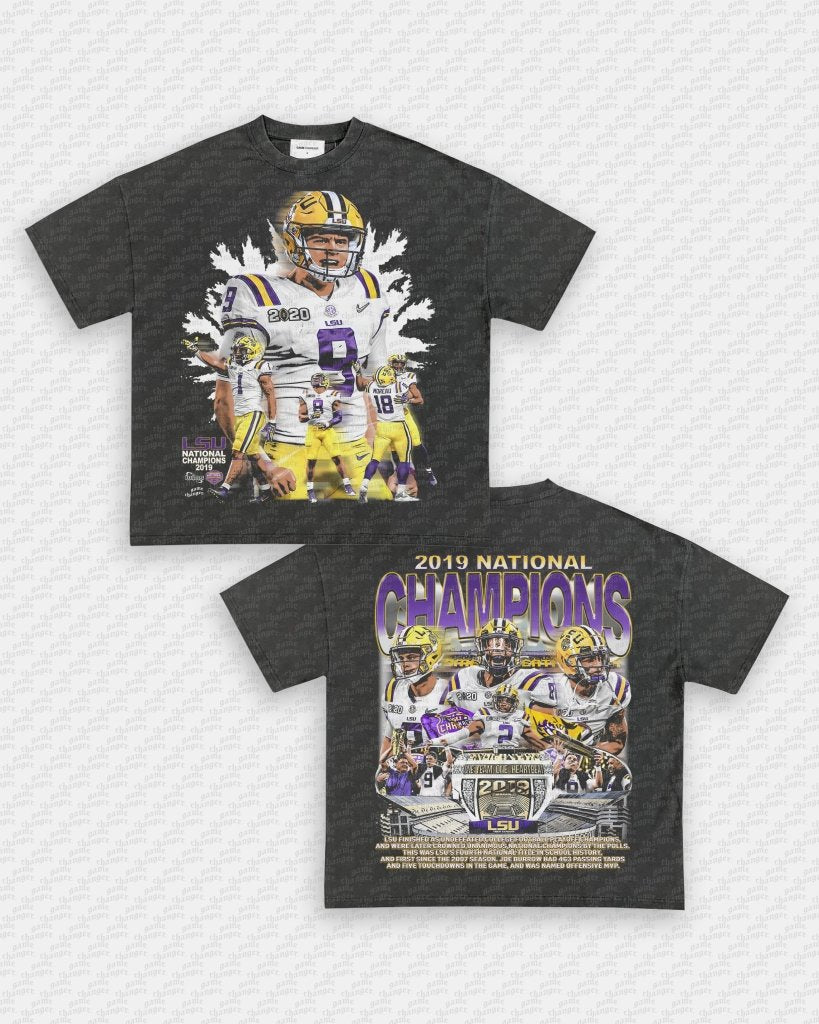 2019 NATIONAL CHAMPS - LSU TEE - [DS] - VIBRAS® VIBRAS - GRAPHIC TEES - GAME CHANGERS