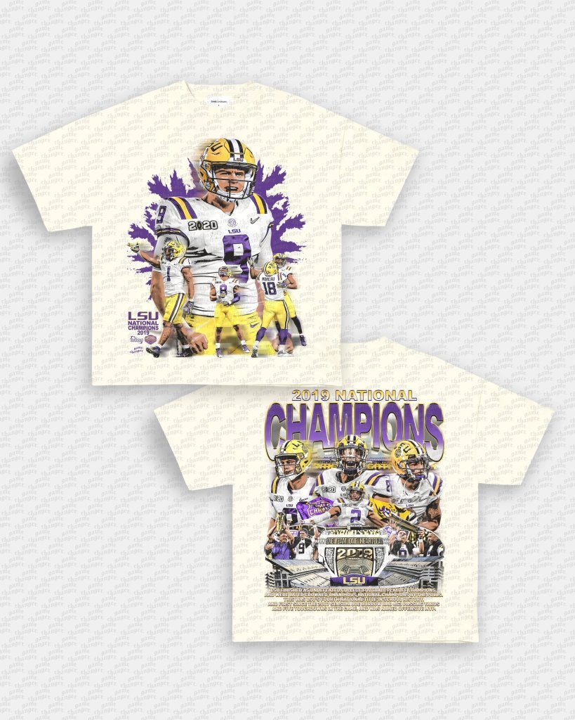 2019 NATIONAL CHAMPS - LSU TEE - [DS] - VIBRAS® VIBRAS - GRAPHIC TEES - GAME CHANGERS