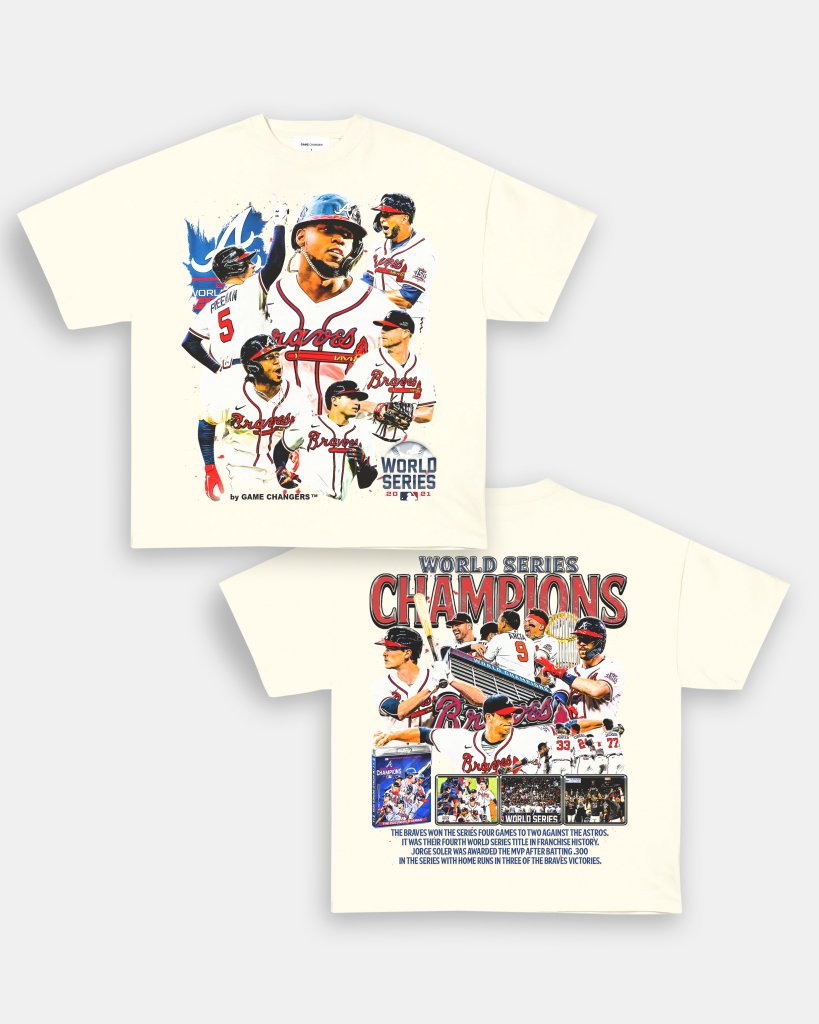 2021 WORLD SERIES CHAMPS - BRAVES TEE - [DS] - VIBRAS® VIBRAS - GRAPHIC TEES - GAME CHANGERS