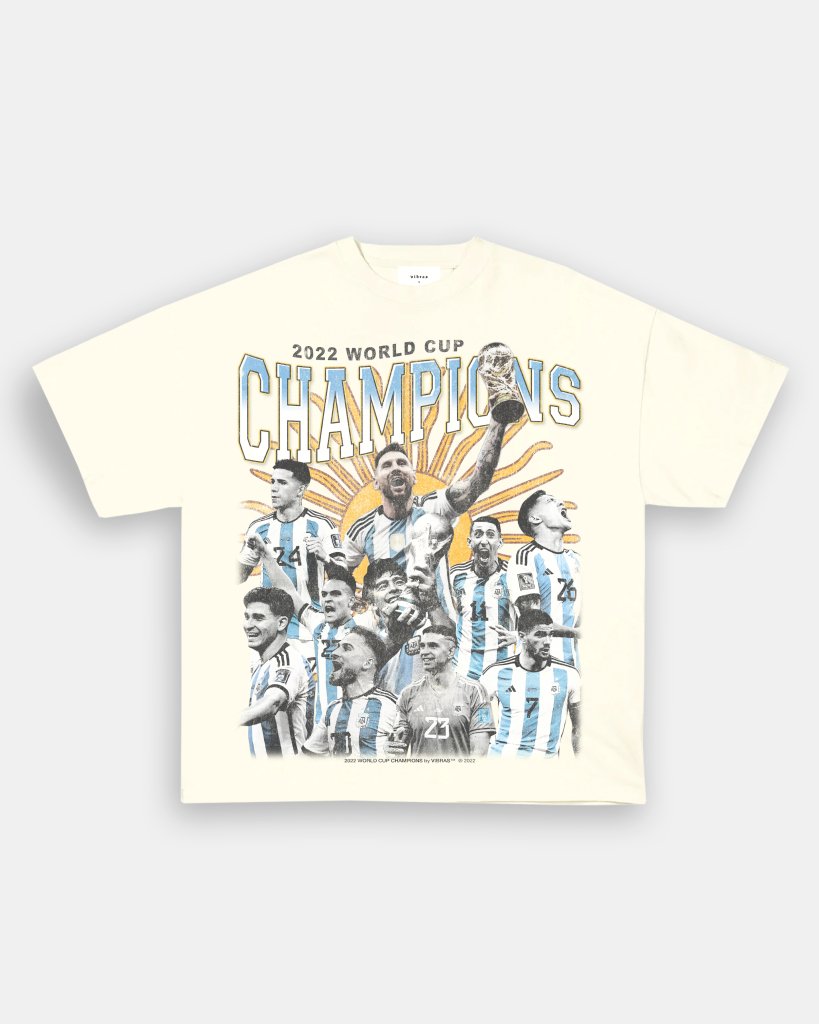 2022 WORLD CUP CHAMPIONS TEE - VIBRAS® VIBRAS - GRAPHIC TEES - GAME CHANGERS