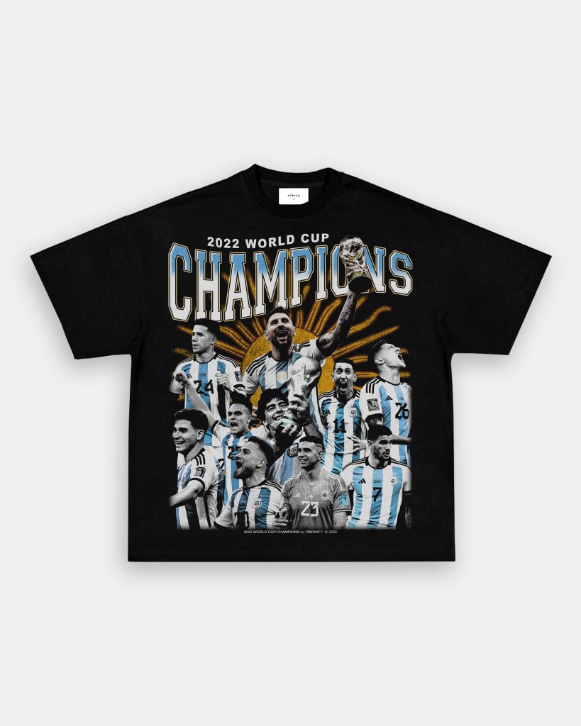 2022 WORLD CUP CHAMPIONS TEE - VIBRAS® VIBRAS - GRAPHIC TEES - GAME CHANGERS