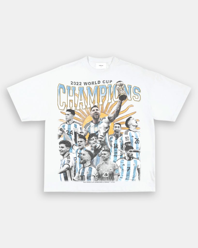 2022 WORLD CUP CHAMPIONS TEE - VIBRAS® VIBRAS - GRAPHIC TEES - GAME CHANGERS