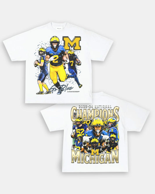 2023 - 24 NATIONAL CHAMPS - MICHIGAN TEE - [DS] - VIBRAS® VIBRAS - GRAPHIC TEES - GAME CHANGERS