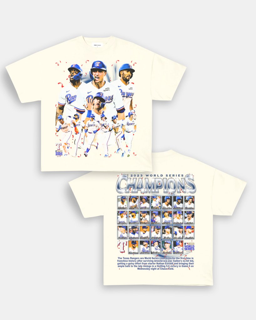 2023 WORLD SERIES CHAMPS TEE - [DS] - VIBRAS® VIBRAS - GRAPHIC TEES - GAME CHANGERS